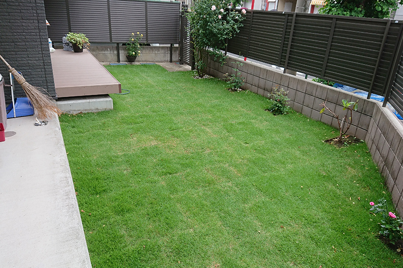 施工後の庭（大田区の植木屋いぶき苑）